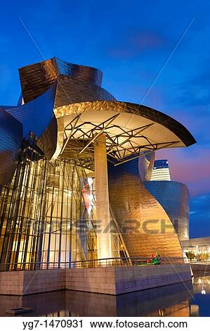 Stock Image - Guggenheim museum, Bilbao, Bizkaia, Spain. Fotosearch