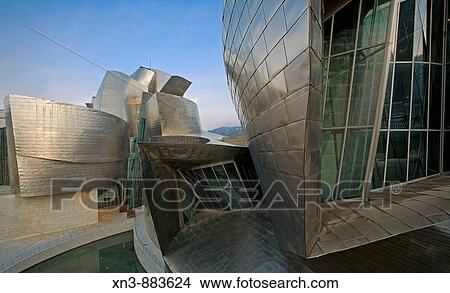 Guggenheim Museum, by Frank O. Gehry. Bilbao. Spain View Large Photo Image Picture - Guggenheim Museum, by Frank O. Gehry. Bilbao. Spain. Fotosearch