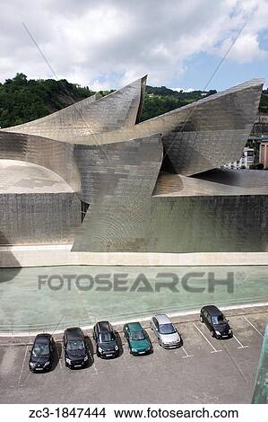 Guggenheim Museum, Contemporary Art, center of Bilbao, Biscaye, Spain. View Large Photo Image Picture - Guggenheim Museum, Contemporary Art, center of Bilbao, Biscaye, Spain.. Fotosearch