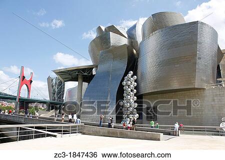 Guggenheim Museum, Contemporary Art, center of Bilbao, Biscaye, Spain. View Large Photo Image Stock Photograph - Guggenheim Museum, Contemporary Art, center of Bilbao, Biscaye, Spain.. Fotosearch