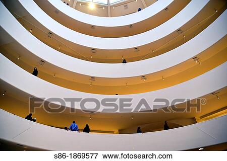 Guggenheim Museum, New York City, Gallery in the Round View Large Photo Image Stock Photo - Guggenheim Museum, New York City, Gallery in the Round. Fotosearch