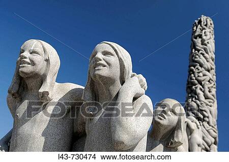 gustav vigeland, frogner park, vigeland, oslo, norway View Large Photo Image Picture - gustav vigeland, frogner park, vigeland, oslo, norway. Fotosearch
