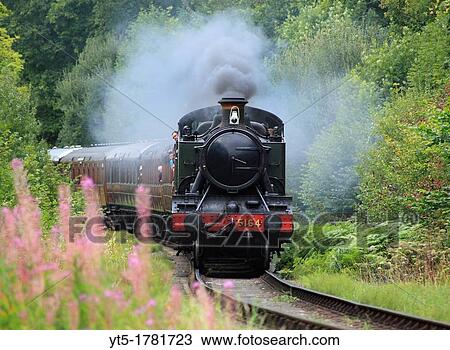 GWR No 5164 Large Prairie Tank Locomotive steams out of Trimpley Reservoir on the Severn Valley Railway, Worcestershire, England, Europe View Large Photo Image Stock Image - GWR No 5164 Large Prairie Tank Locomotive steams out of Trimpley Reservoir on the Severn Valley Railway, Worcestershire, England, Europe. Fotosearch