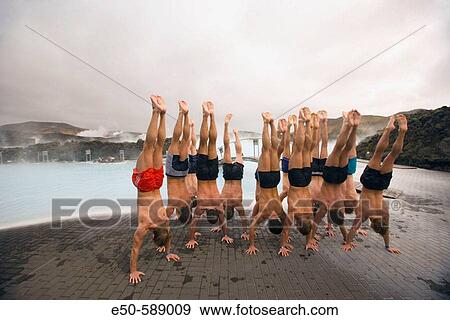 Gymnastics team from Denmark at Blue Lagoon, Geothermal Hot Springs near Reykjavik, Iceland View Large Photo Image Stock Photo - Gymnastics team from Denmark at Blue Lagoon, Geothermal Hot Springs near Reykjavik, Iceland. Fotosearch