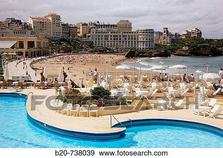 H? tel du Palais, Biarritz. Aquitaine, Pyrenees-Atlantiques, France View Large Photo Image Stock Photo - H? tel du Palais, Biarritz. Aquitaine, Pyrenees-Atlantiques, France. Fotosearch