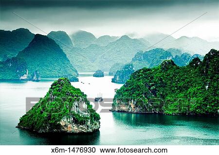 Ha Long Bay Qung Ninh province, Vietnam View Large Photo Image Stock Image - Ha Long Bay Qung Ninh province, Vietnam. Fotosearch