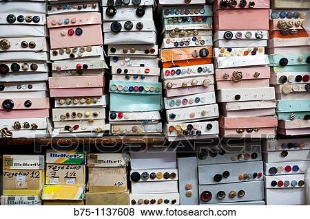 Haberdasher, shop button View Large Photo Image Stock Photo - Haberdasher, shop button. Fotosearch