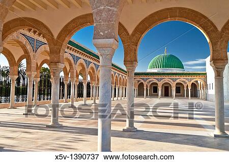 Stock Photo - Habib Bourguiba Mausoleum, Monastir, Tunisia. Fotosearch