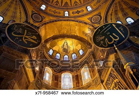 Stock Photo - Hagia Sophia apse Istanbul Turkey. Fotosearch