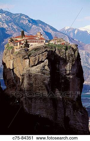 Hagia Triada Monastery, Meteora. Thessaly, Greece View Large Photo Image Stock Image - Hagia Triada Monastery, Meteora. Thessaly, Greece. Fotosearch