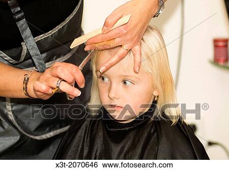 hair care - little girl at a hairdressing salon. View Large Photo Image Stock Photograph - hair care - little girl at a hairdressing salon.. Fotosearch