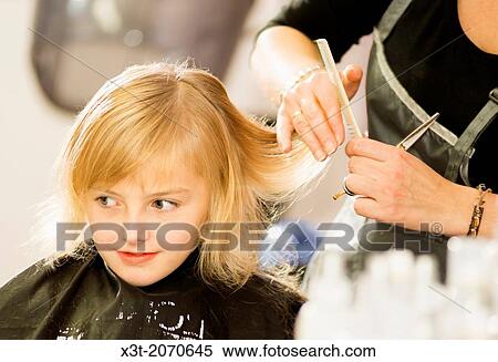 hair care - little girl at a hairdressing salon. View Large Photo Image Stock Photography - hair care - little girl at a hairdressing salon.. Fotosearch