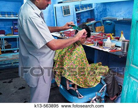 Hairdresser. Jodhpur. Rajasthan, India View Large Photo Image Stock Photography - Hairdresser. Jodhpur. Rajasthan, India. Fotosearch