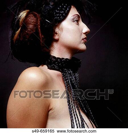 Hairstyle model View Large Photo Image Stock Photography - Hairstyle model. Fotosearch