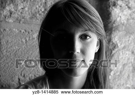 Stock Photography - Half side view of a woman. Fotosearch