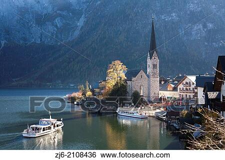 Hallstatt, Austria. View Large Photo Image Stock Photograph - Hallstatt, Austria.. Fotosearch