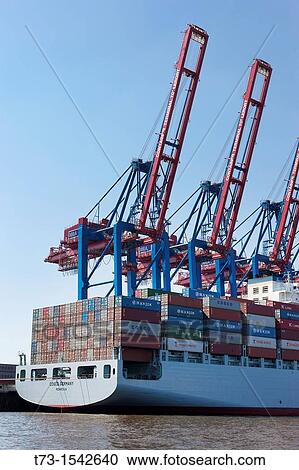 Hamburg - Harbour Cruise- container ship View Large Photo Image Stock Image - Hamburg - Harbour Cruise- container ship. Fotosearch