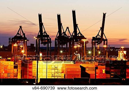 Hamburg Harbour View Large Photo Image Stock Photo - Hamburg Harbour. Fotosearch