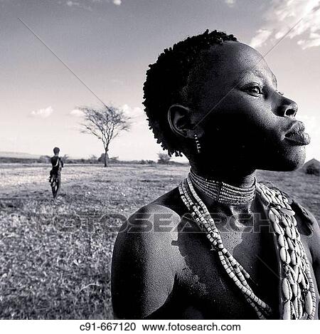 Hamer girl. South Ethiopia. African tribes View Large Photo Image Stock Image - Hamer girl. South Ethiopia. African tribes. Fotosearch