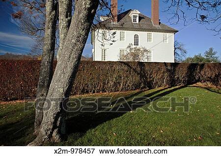 Hamilton House during the autumn months located in South Berwick, Maine USA which is part of scenic New England This house is a National Historic Landmark View Large Photo Image Stock Photo - Hamilton House during the autumn months located in South Berwick, Maine USA which is part of scenic New England This house is a National Historic Landmark. Fotosearch