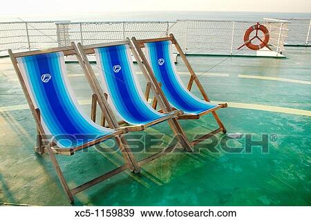 Stock Photo - hammocks, Barcelona-Livorno ferry. Fotosearch
