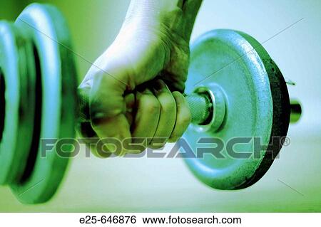 Hand and dumbbell View Large Photo Image Stock Photograph - Hand and dumbbell. Fotosearch