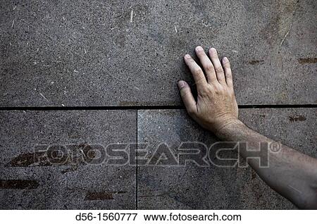 Hand on a wall View Large Photo Image Stock Photo - Hand on a wall. Fotosearch