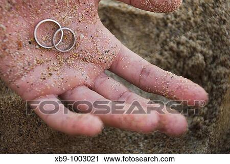 Hand with wedding rings View Large Photo Image Stock Image - Hand with wedding rings. Fotosearch