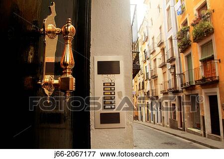handle and timbre in Cuenca. Spain. View Large Photo Image Stock Photo - handle and timbre in Cuenca. Spain.. Fotosearch