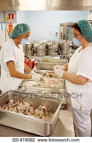 Handling food (chicken) in kitchen. Hospital Universitario de Gran Canaria Doctor Negrin, Las Palmas de Gran Canaria. Canary Islands, Spain View Large Photo Image Stock Image - Handling food (chicken) in kitchen. Hospital Universitario de Gran Canaria Doctor Negrin, Las Palmas de Gran Canaria. Canary Islands, Spain. Fotosearch