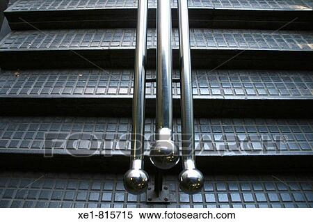 Handrails and steps in a FGC (Ferrocarrils de la Generalitat de Catalunya) railway station, Barcelona. Catalonia, Spain View Large Photo Image Stock Photography - Handrails and steps in a FGC (Ferrocarrils de la Generalitat de Catalunya) railway station, Barcelona. Catalonia, Spain. Fotosearch