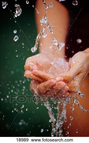 Hands and water View Large Photo Image Stock Photo - Hands and water. Fotosearch