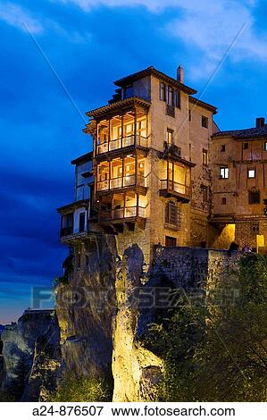 Hanging Houses, Cuenca. Castilla-La Mancha, Spain (April 2009) View Large Photo Image Stock Photo - Hanging Houses, Cuenca. Castilla-La Mancha, Spain (April 2009). Fotosearch