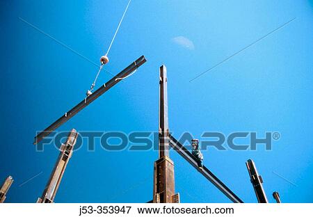 Hanging structural steel. Sacramento, California. USA. View Large Photo Image Stock Photo - Hanging structural steel. Sacramento, California. USA.. Fotosearch
