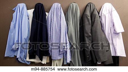 Hangued clothes View Large Photo Image Picture - Hangued clothes. Fotosearch