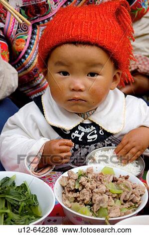 Stock Photo - Hani minority traditional festival. Yunnan. Yuanyang. China.. Fotosearch