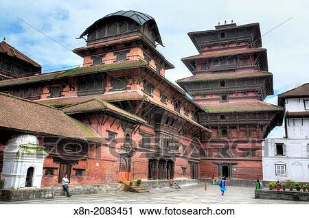 Hanuman Dhoka Royal Palace Complex, Durbar square, Kathmandu, Nepal. View Large Photo Image Stock Image - Hanuman Dhoka Royal Palace Complex, Durbar square, Kathmandu, Nepal.. Fotosearch