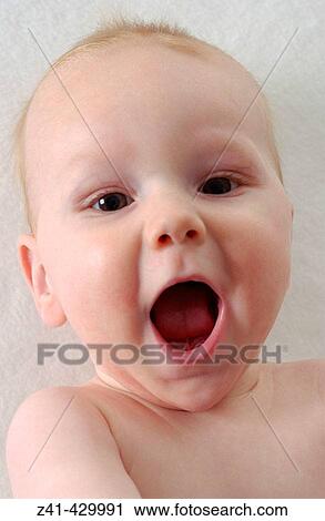 Happy baby portrait View Large Photo Image Stock Image - Happy baby portrait. Fotosearch