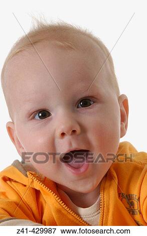 Happy baby portrait View Large Photo Image Stock Photo - Happy baby portrait. Fotosearch