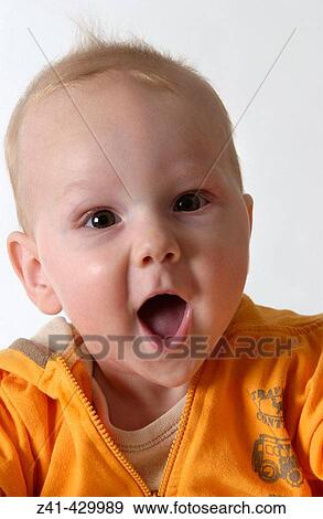 Happy baby portrait View Large Photo Image Stock Photo - Happy baby portrait. Fotosearch