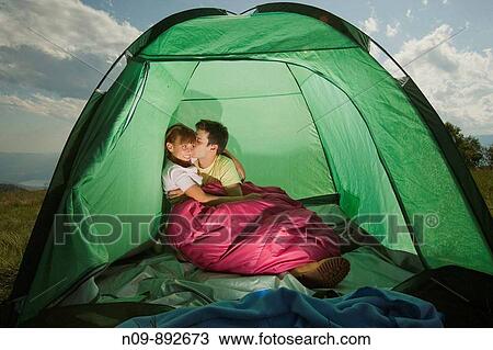 Happy Couple Camping View Large Photo Image Stock Image - Happy Couple Camping. Fotosearch