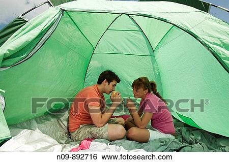 Happy Couple Camping View Large Photo Image Stock Photograph - Happy Couple Camping. Fotosearch