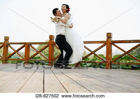 Stock Image - Happy Couple Wedding. Fotosearch