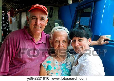 Happy family in Moron, Ciego de Avila, Cuba View Large Photo Image Stock Image - Happy family in Moron, Ciego de Avila, Cuba. Fotosearch