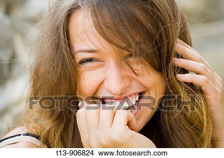 Picture - Happy female portrait. Fotosearch