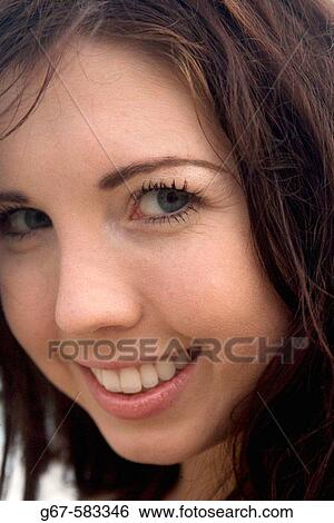 Happy girl Ella Head Shot View Large Photo Image Stock Photograph - Happy girl Ella Head Shot. Fotosearch
