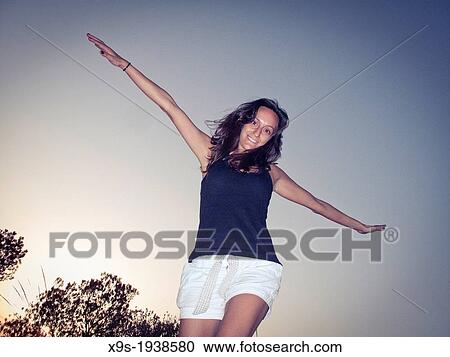 Stock Image - happy girl. Fotosearch