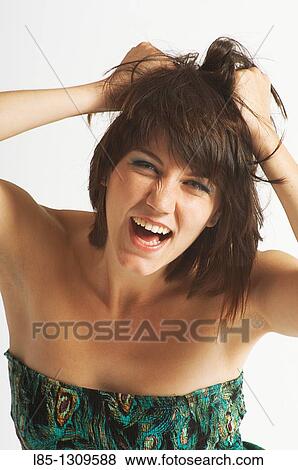 Stock Photo - Happy girl. Fotosearch