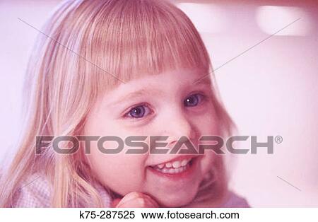 Stock Photography - Happy little girl. Fotosearch