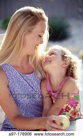 Happy mother and daughter View Large Photo Image Stock Photograph - Happy mother and daughter. Fotosearch